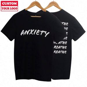 Vente en gros de t-shirt surdimensionné en coton avec logo imprimé pour hommes personnalisé 180 g/m² de longueur épaule lourde t-shirt graphique personnalisé - Product Image 2