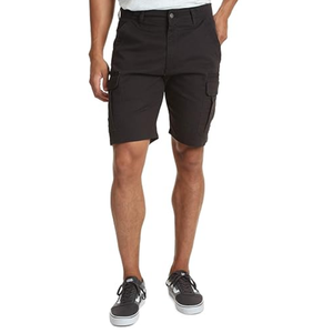 Pantalones cortos de carga con botones grises con diseño de logotipo personalizado, pantalones cortos de costura reforzada con ajuste táctico de 6 bolsillos para hombres - Product Image 6