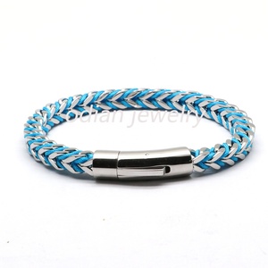 Odian Jewelry – <span class=keywords><strong>gourmette</strong></span> en acier inoxydable, plaqué <span class=keywords><strong>or</strong></span> <span class=keywords><strong>18k</strong></span>, chaîne en argent avec plusieurs couleurs de corde pour femmes et hommes, cadeau - Product Image 1