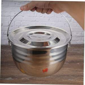 Suministros de supervivencia de acero inoxidable Olla de cocina portátil Sukiyaki Hot Pot 201 - Product Image 4