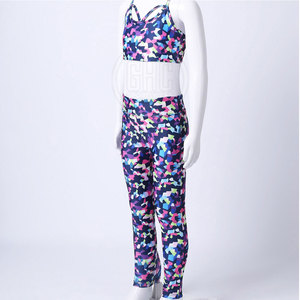 Cómodo conjunto de Yoga para mujer hecho a medida ligero conjunto de Yoga para mujer conjunto de Yoga sin mangas para mujer - Product Image 3