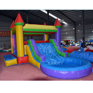 6x4.5M Commercial Inflatable Castle Combo <b>Large</b> Jumping Bouncer <b>Slide</b> High Quality Kids Jump Bouncy House - Product Image 2
