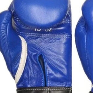 Gants de boxe en cuir pour compétition amateur avec fermeture velcro au poignet 10oz 12oz 14oz pour l'entraînement et la pratique du combat - Product Image 5