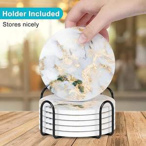 Ensemble de 4 sous-verres en bois de résine écologiques, design moderne multi-formes poli, personnalisé pour bar, cuisine, maison, fête de pendaison de crémaillère, anniversaire - Product Image 1