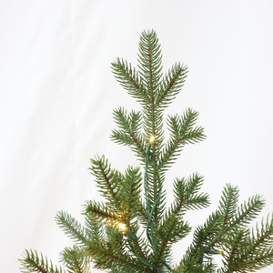 <span class=keywords><strong>Sapin</strong></span> de Noël artificiel pré-éclairé pour l'intérieur et l'extérieur, <span class=keywords><strong>sapin</strong></span> réaliste avec lumières <span class=keywords><strong>LED</strong></span> blanc chaud, support métallique, résistant aux intempéries - Product Image 6