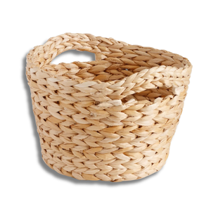 Authentique PANIER DE HYACINTHE D'EAU tissé à la main vietnamien pour un rangement efficace du linge et une organisation de la maison Décoration intérieure - Product Image 1