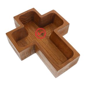 Bol en bois, bol en bois chrétien, plateau de service alimentaire, plateau alimentaire sculpté à la main, petit plateau, fournisseur - Product Image 1