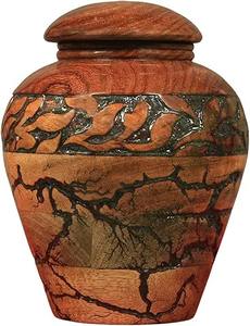 Large Personalized Wooden Urn <b>for</b> Human Ashes Customized Adult Cremation <b>Box</b> Premium <b>Pet</b> Casket and Urn from India - Product Image 5