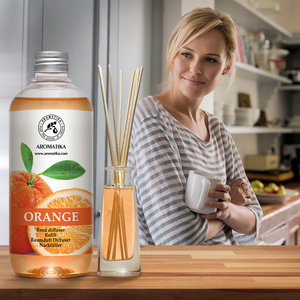 Recharge pour diffuseur d'arômes naturels Aromatika à l'orange, 500 ml, liquide, parfum d'ambiance longue durée, huile pour diffuseur à bâtonnets pour la maison et le bureau - Product Image 6