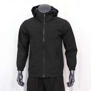 2024 vente en gros imperméable coupe-vent pleine fermeture à glissière manteau coupe-vent en Nylon pour hommes - Product Image 4