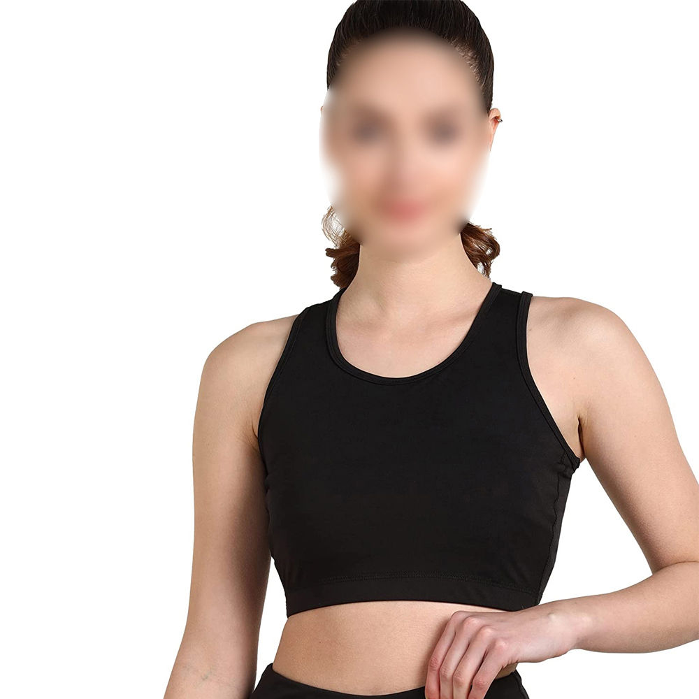 Black Sports Bra Dance High Supportive Durable