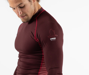 2024 โลโก้ที่กําหนดเองล่าสุดผู้ชายแขนยาวหลวม Fit Rash Guardขายส่งปากีสถาน Men Rash Guard - Product Image 6
