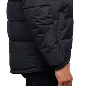 Veste matelassée pour homme à manches longues de haute qualité, en polyester, avec logo brillant sur le devant, mode d'hiver, vente en gros - Product Image 6