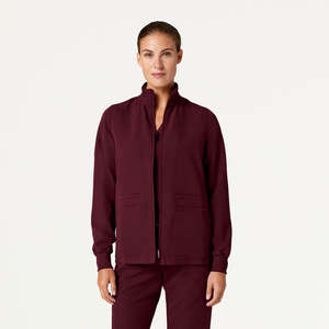Veste de travail en coton pour femmes, conçue pour l'hôpital et les cliniques, offrant un confort doux, un tissu durable et un style professionnel - Product Image 3
