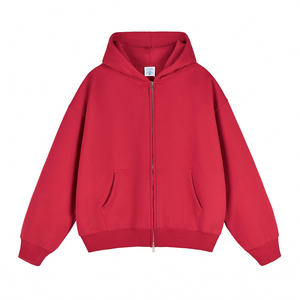 Sudadera con Capucha Extra Grande de Algodón 100%, Estilo Hip-hop, con Cierre, para Hombre - Product Image 5