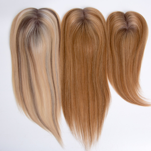 Topper de Cabello Mono de 3x5 Pulgadas - para Parte Lateral y Corona - Fácil de Usar para Principiantes, Fácil de Fijar con Clips, Aspecto Natural - Product Image 2