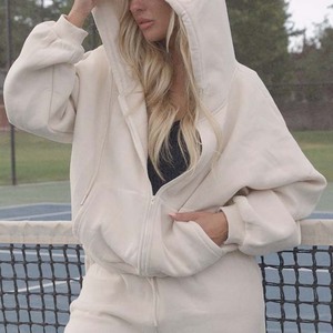 Ventes chaudes OEM 2024, sweat-shirts d'hiver et d'été en coton 100% personnalisés avec logo brodé, couleur contrastée, style Y2k, respirant, grande taille - Product Image 4