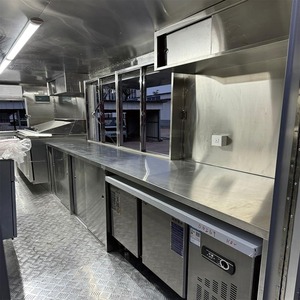 Camion de restauration mobile robuste, entièrement équipé, avec brûleurs à gaz, friteuses électriques, réfrigération et alimentation en eau. Meilleur prix. - Product Image 5