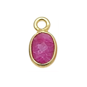 Charmes en quartz clair cristallin 6x4 mm ovales sertis de pierres, argent sterling 925 plaqué or, ensemble de pierres serties de quartz clair, fournisseurs de bijoux en argent 925 - Product Image 2