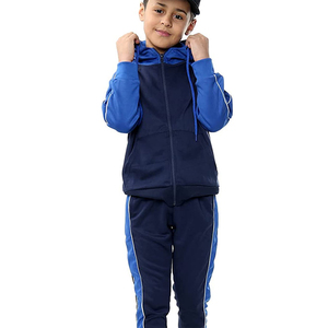 ชุดวอร์มเด็กผ้าฝ้ายแบบยูนิเซ็กส์ชุดสองชิ้นทนทานสำหรับไปโรงเรียนกีฬาและความสบายในชีวิตประจำวัน - Product Image 1