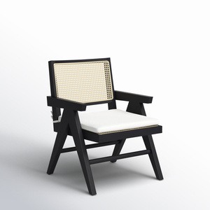 Design moderne en bois massif acajou teck Suar canapé en rotin couleur naturelle mobilier de jardin extérieur coussin pour hôtel Villa 101004 - Product Image 2