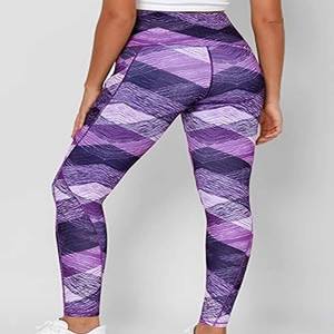 Venta caliente último estilo mujeres Legging bajo MOQ Yoga desgaste cintura elástica mujeres medias Yoga Legging hecho por vestido deportes - Product Image 4