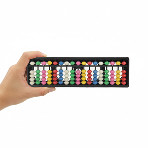 Ábaco Soroban de Plástico de 17 Varillas Multicolor para Niños - Juguete Educativo de Matemáticas para el Aula y Entretenimiento - Product Image 4