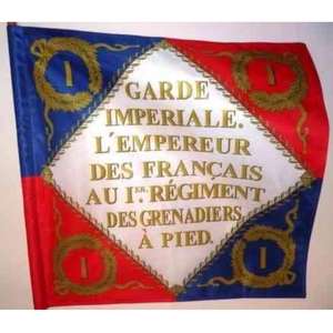 Bandera regimental napoleónica 1er Regimiento de Granaderos de la Guardia Imperial (1er Regimiento de Granaderos de Pie de la Guardia Imperial) - Product Image 1