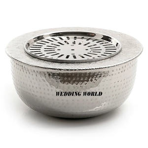 <b>Silver</b> Finished Metal Dallah Heater Premium Quality Handmade New Dua Heater Classic Stylish Kitchen Ware Coffeepot Heater - Product Image 3