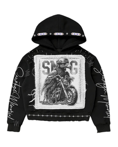 Sweat à capuche streetwear personnalisable pour homme - Design et logo personnalisés 100% coton écologique - Product Image 4