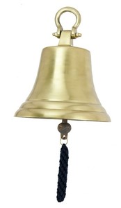 Cloche de bateau en laiton massif fait à la main cloche nautique décor à la maison couleur or décoration cadeaux pour la maison hôtel article décoratif - Product Image 2