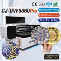 Impresora UV de Cama Plana Jucolor Factory UV 6090 con Ricoh Gen6 para Juguetes, Madera, Metal, Acrílico, ABS, Impresión Vívida en 10 Colores