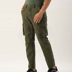 กางเกงคาร์โก้ผู้ชายแบบสปอร์ต น้ำหนักเบา สำหรับกิจกรรมกลางแจ้ง สีพื้น ล้างสี คุณภาพดีที่สุด สินค้ามาใหม่ - Product Image 2