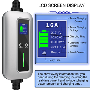Nouvelle station de recharge portable pour véhicules électriques de type 2 <span class=keywords><strong>Schucko</strong></span> 7 kW AC 16 A avec câble de 5 m - Product Image 3