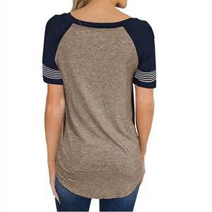 Camisetas de rayas blancas de media manga para mujer de calidad premium, ropa de calle informal de verano, Jersey transpirable ligero con ajuste holgado - Product Image 4