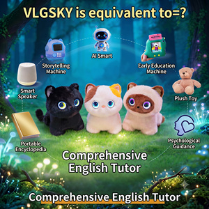Peluche interactive AI Smart Intergalactic Kitties, chat parlant avec fonctionnalités de conversation et d'apprentissage IA pour les enfants de 3 ans et plus - Product Image 2