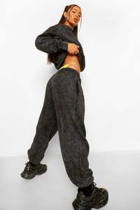 Survêtement unisexe surdimensionné en coton épais délavé à l'acide, style streetwear rétro |   Aspect vintage |   Style urbain - Product Image 5