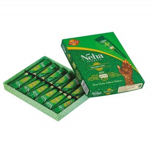 Neha Herbals <strong>Mehandi</strong> Cones Herbal Natural Henna Temporary Tattoo Body Art Ink Long Lasting Wholesale Bulk Supply <strong>1</strong> Box (12PC)