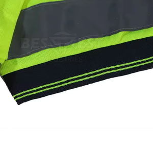 Polos à séchage rapide en polyester respirant uniforme de travail réfléchissant haute lumière pour les travailleurs - Product Image 3
