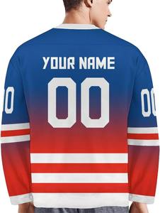 Venta al por mayor camisetas de hockey sobre hielo logotipo personalizado OEM sublimación impresión secado rápido control de humedad calidad profesional UNIFORMES DE EQUIPO - Product Image 6