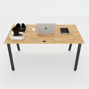 Bureau assis-debout en forme de L, luxe minimaliste, 140x70cm, mobilier de bureau en MDF, HBAT005 - Product Image 3