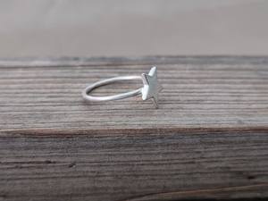 แหวนเงินสเตอร์ลิงรูปดาวทำด้วยมือแหวนเงินแบบซ้อนสไตล์ Boho - Product Image 5