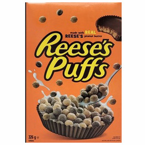 Gluten-Free Reese's Puffs Cereal (Vegan, Grain-Free) Reese's Puffs, <b>Chocolate</b> <b>Peanut</b> Butter Cereal, 11.5 - Product Image 2