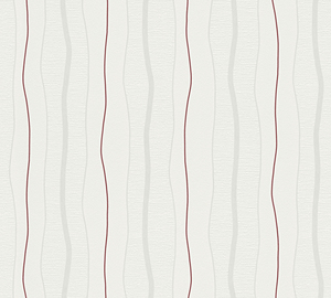 Fabriqué en Allemagne-Rouleaux de papier peint à rayures rouge crème-Vinyle non tissé-Texture de papier peint moderne pour murs-10,05x0,53 m - Product Image 5