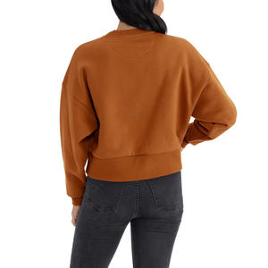 Sudadera para mujer con diseño personalizado Proveedor OEM Tela de algodón para gimnasio y ropa informal Impresión de logotipo de etiqueta privada - Product Image 4