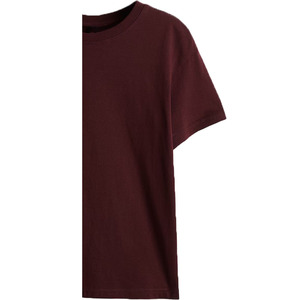 Camiseta Casual de Manga Corta para Hombre, Talla Grande, Ecológica, Transpirable, 100% Algodón Orgánico, 220g, Color Azul, Lisa - Product Image 5