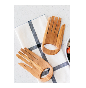 Real Wood <b>Hand</b> Handle Serving Salad Spoon Wooden Salad Servers Spoon and Hot Sale Product - Product Image 1