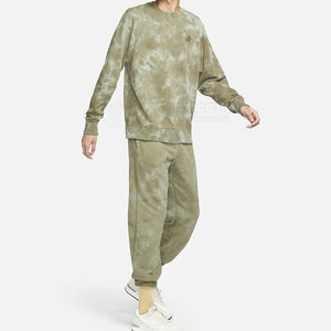 Survêtements pour hommes, mode d'hiver, 100% coton, respirants, légers, taille élastique, streetwear, de haute qualité, motif uni régulier - Product Image 1