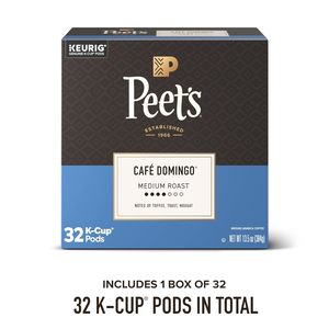 Peet's Coffee, Medium Roast Single Serve Coffee Pods, 100% Arabica Coffee - Café Domingo 32 Count - Product Image 4
