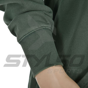 Men's Oversize Custom Hoodie High Quality Cotton French Terry Pullover <b>Thick</b> <b>Fleece</b> Drop Shoulder Print Pattern Winter Season - Product Image 3